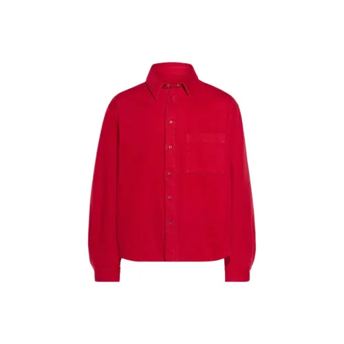 Jacquemus Denim Jackets Men Red