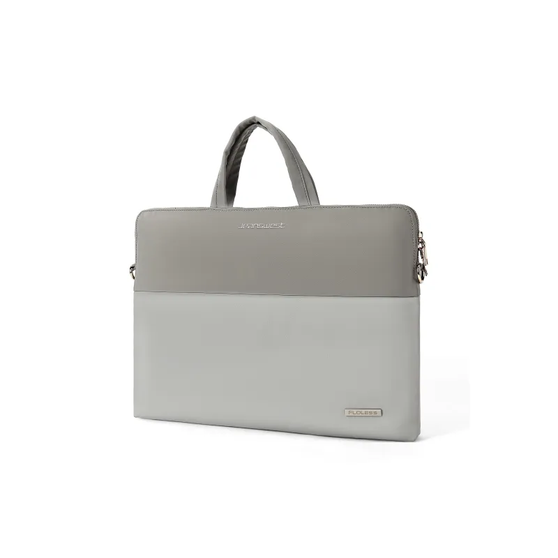 JEANSWEST Fabric Laptop Bag Handbag Backpack Regular Unisex Gray-1