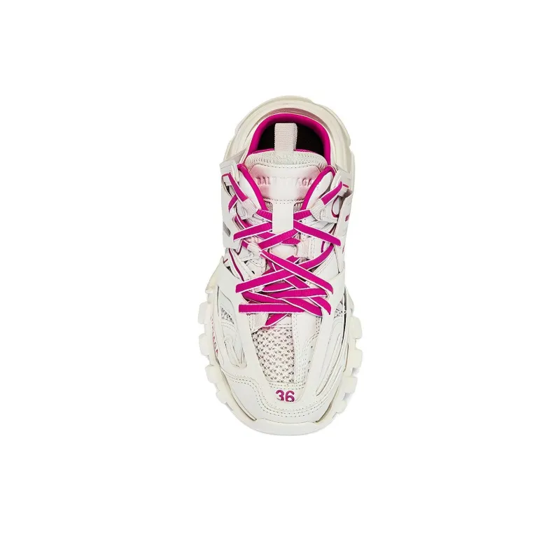 Balenciaga Track Mules 'White Pink' Women's-4