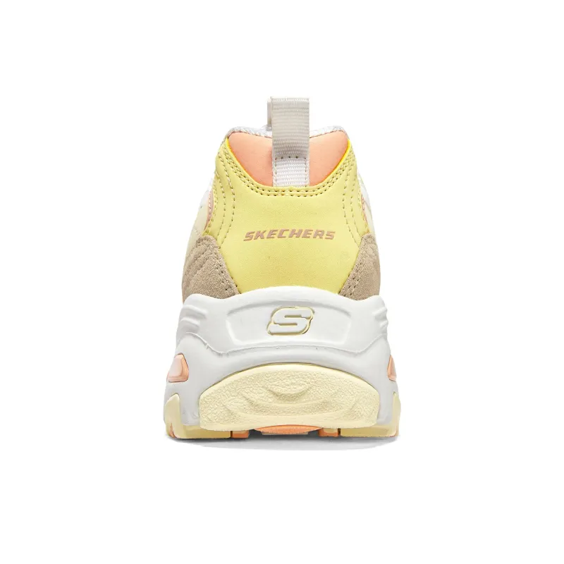 Skechers D'LITES 1.0 Anti Slip Wear Resistant Low Top Chunky Sneakers Women's Yellow-5