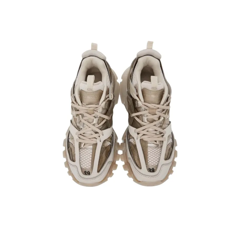 Balenciaga Track Low Top Casual Shoes Women's Light Beige-4
