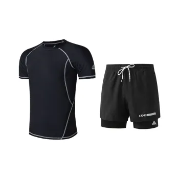 PEAK Swimming Sets Polyester Elastane Men's Black