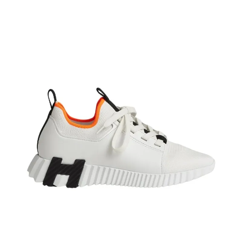 HERMES Depart Low Top Sports Casual Shoes Women's Black White-1