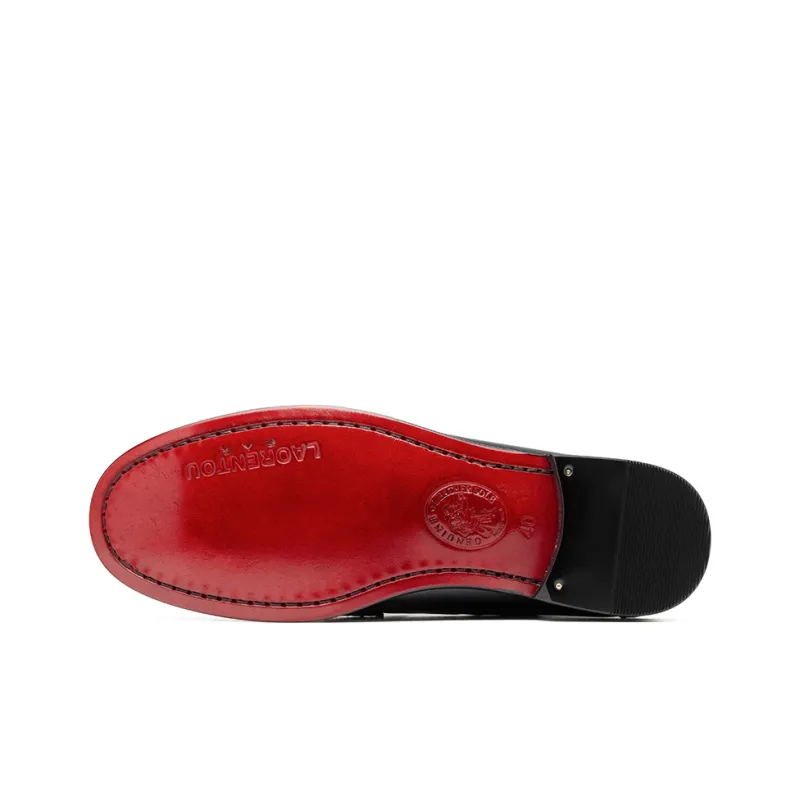 LAORENTOU Loafers Men Black-5