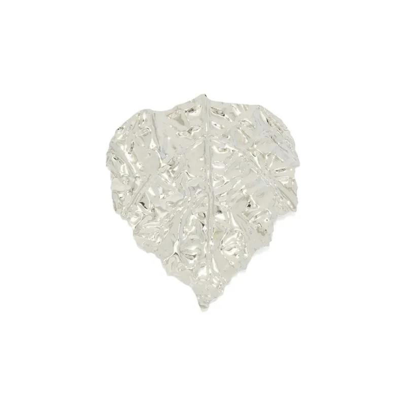 JIL SANDER Oversize Leaf shaped Polished Brooch-0