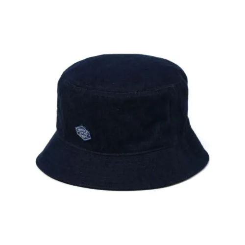 :CHOCOOLATE Cotton Bucket Hats Unisex Marine Blue