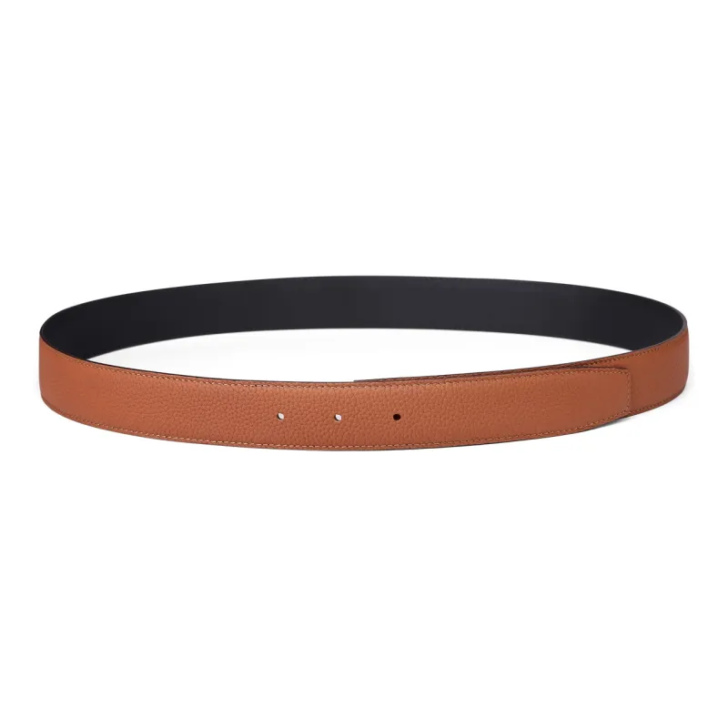 Jaylen Oos Compatible With Smooth Buckle/Pin Buckle/Automatic Buckle Cow Leather Leather Belts Men's Black 3.5cm/3.8cm-48