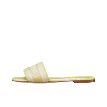DIOR Dway Abrasion Resistant Slide Slippers Women's Yellow