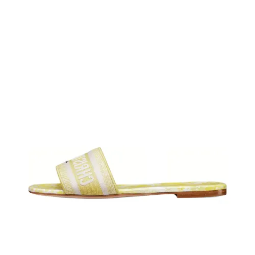 DIOR Dway Abrasion Resistant Slide Slippers Women's Yellow