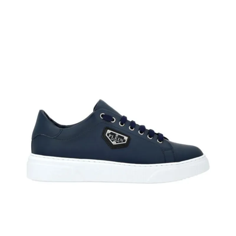 PHILIPP PLEIN Lo Top Iconic Plein Low Top Skateboard Shoes Unisex Blue-1