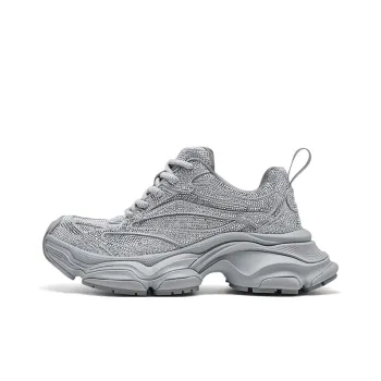 CHERYKALLY Wear Resistant Breathable Coverage Support Low Top Chunky Sneakers Women's