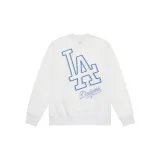 MLB Los Angeles Dodgers Basic Collection 24FW American Sweatshirt Unisex Ecru