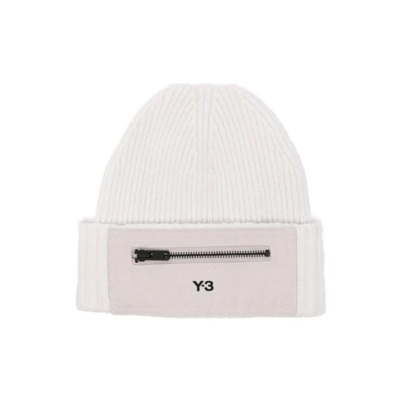 Y 3 Logo print Wool Beanie-0
