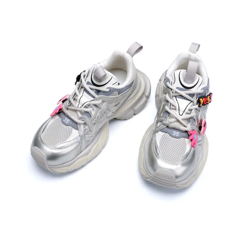 KUX Cushioned Slip-Resistant Breathable Low-Top Chunky Sneakers Women's-4