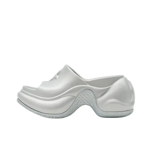 SMFK Slide Slippers Women's Silver