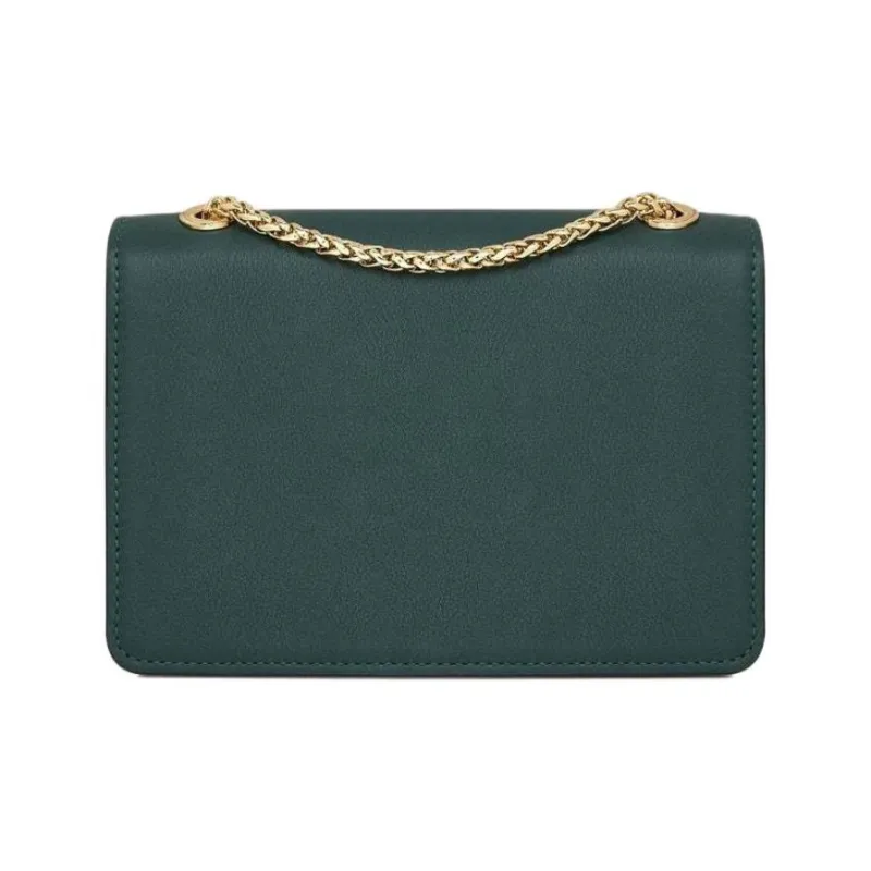 Strathberry Smooth Calf Leather Shoulder Bag Crossbody Bag Mini Women's Dark Green-2