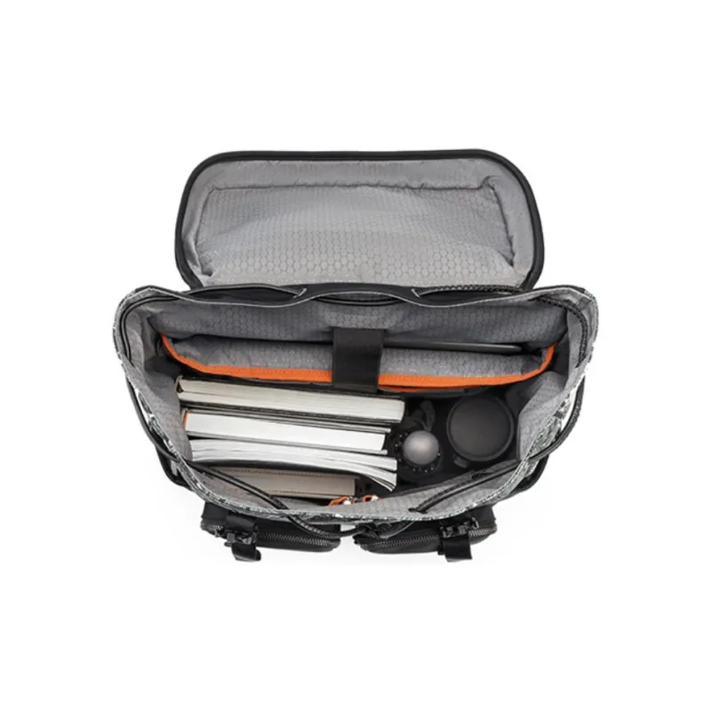 SAMSONITE V&A Collaboration Fabric Cow Leather Patchwork Backpack Unisex Jasper & Black-4