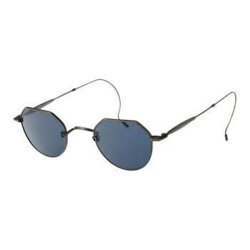 Matsuda Titanium Round Sunglasses Men's Black