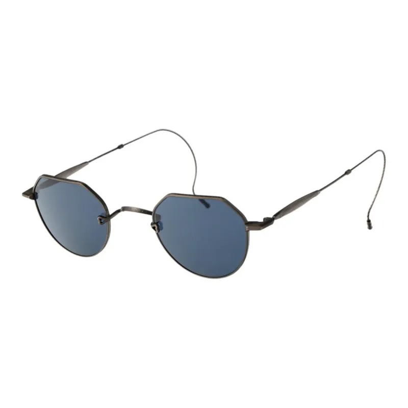 Matsuda Titanium Round Sunglasses Men's Black-0