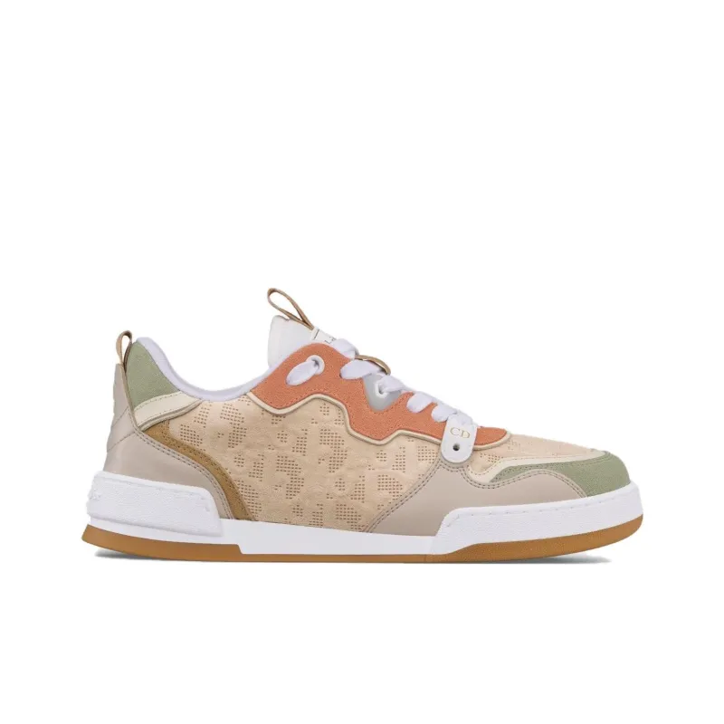 DIOR One Small White Shoes Low Top Skateboard Shoes Women's Beige-1