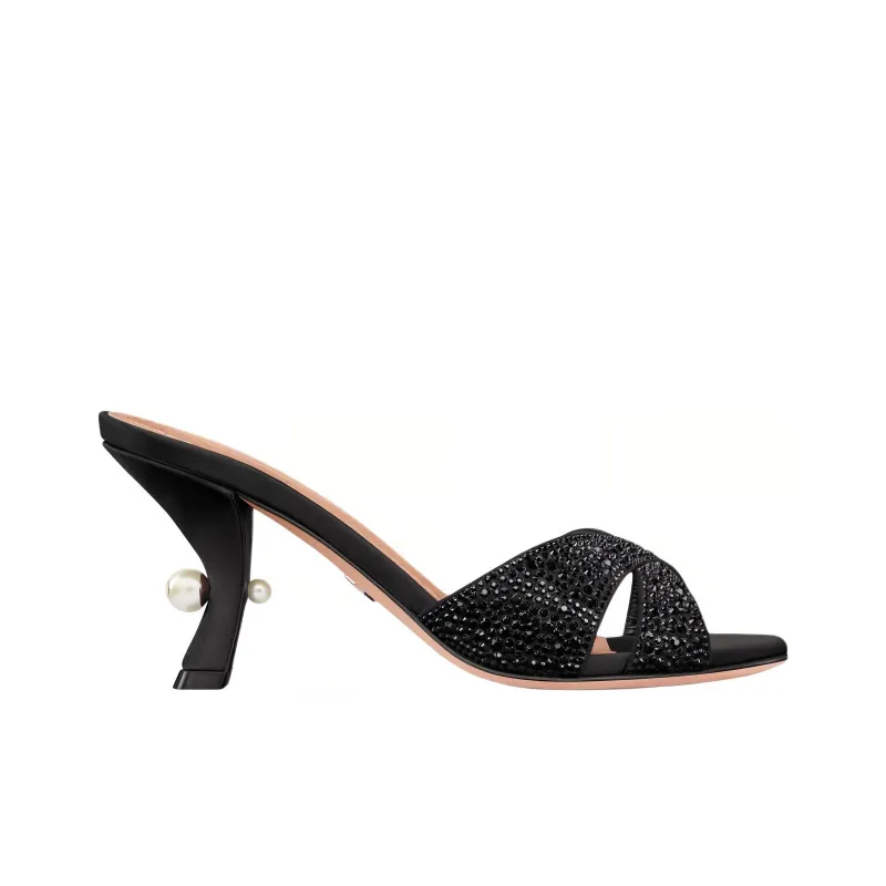 DIOR Tribales Slip Resistant Slide Slippers Women's Black-1