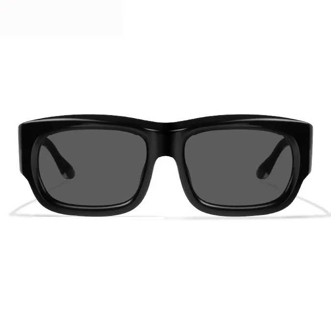 APRIL Plate Frame Square Sunglasses Unisex-1