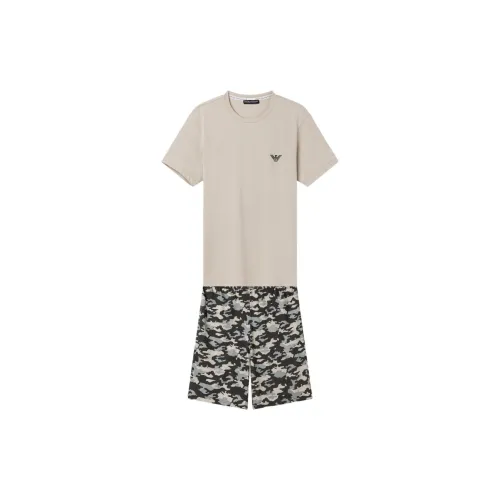 EMPORIO ARMANI Casual Sportswear Men's Khaki Camouflage