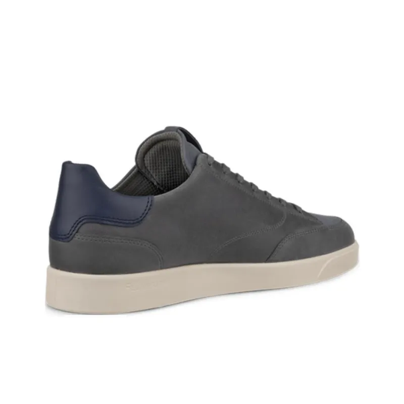 Ecco Low Top Skateboard Shoes Men's Gray-3