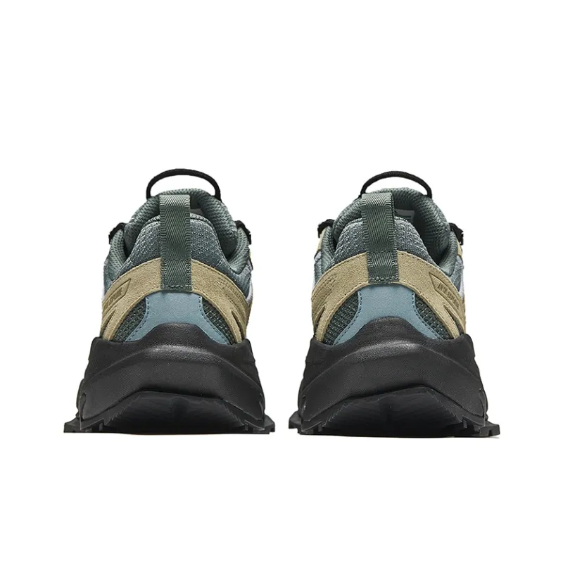 Anta Non slip Wear resistant Shock Absorption Low Top Casual Running Shoes Men's Gray Green-3