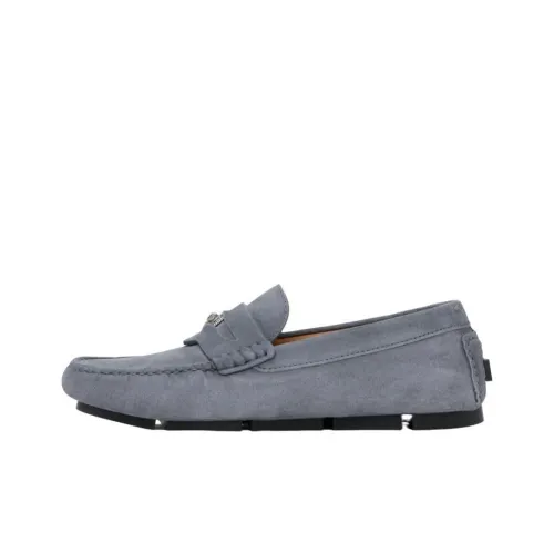 VERSACE MEDUSA BIGGIE Series Loafers Men's Gray