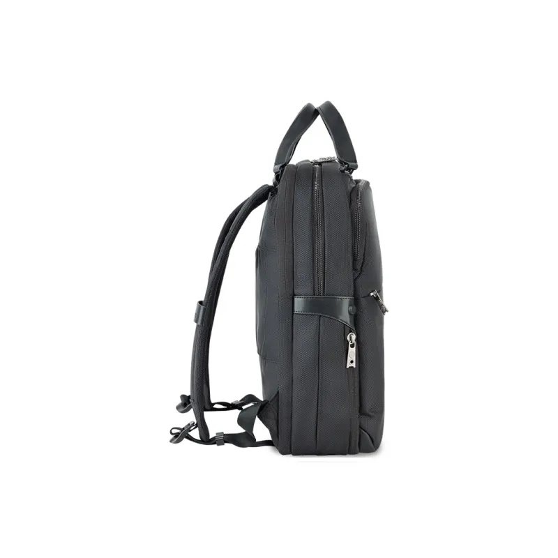 ECHOLAC Fabric Laptop Bag Backpack Regular Men's Black-3