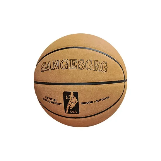 SANGESGRG SP113 Cow Leather Basketball Brown Yellow Size 7 Training-2