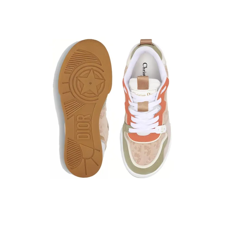 DIOR One Small White Shoes Low Top Skateboard Shoes Women's Beige-4
