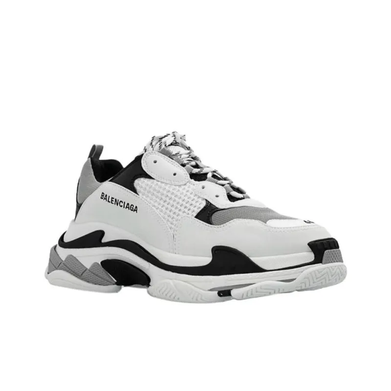 Balenciaga Triple S 'White Grey' Women's-2