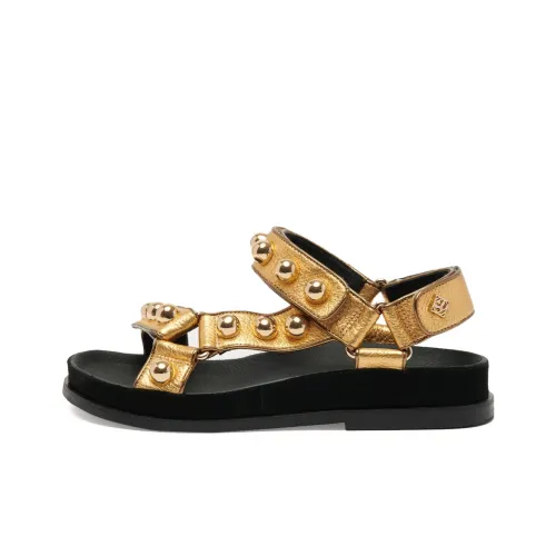 Sandro Strap Sandals Women's Gold