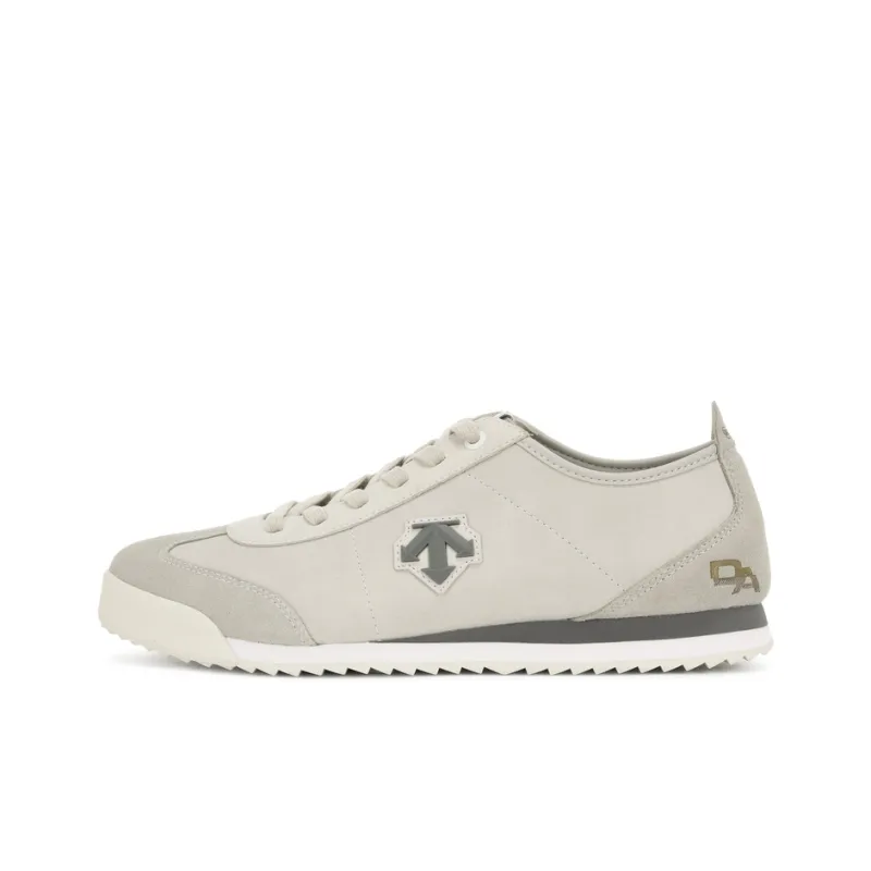 DESCENTE Sport Style CHRON LTR Anti Slip Wear Resistant Low Top Casual Shoes Men's Ecru-0