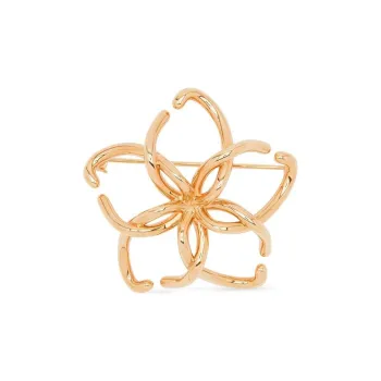Oscar De La Renta O Flower Brooch