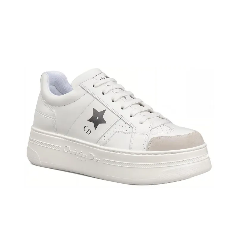 DIOR Dior Star Low Top Skateboard Shoes Women's White-2