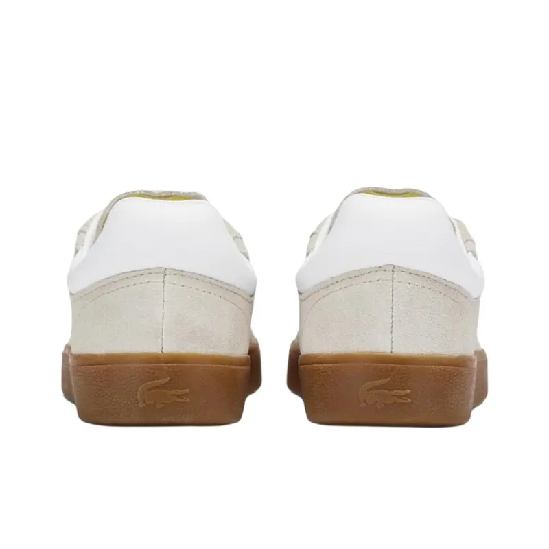 LACOSTE Low Top Skateboard Shoes Women's Beige-3
