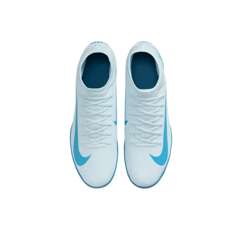 Nike Mercurial Superfly 10 IC/IN Anti Slip Wear Resistant Soccer Shoes Unisex Blue-3