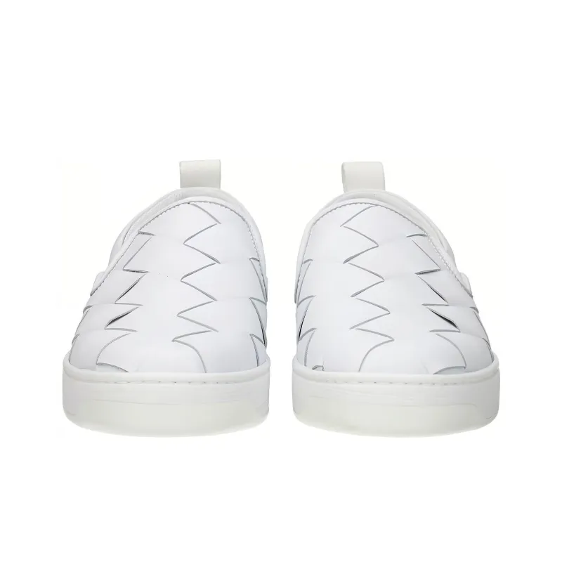 Bottega Veneta Stylish Skateboarding Shoes Men's White-3