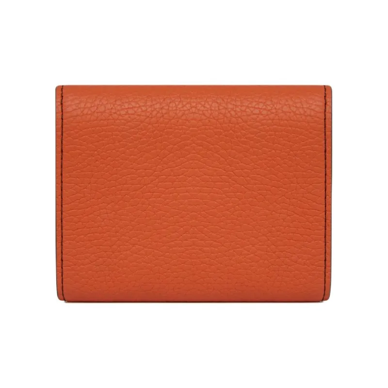 Strathberry Calfskin Wallet Women's Mandarin Orange Jam Color-2