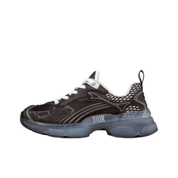 DIOR Vibe Monogram Slip Resistant, Abrasion Resistant, Lightweight Low Top Casual Shoes Women's Black