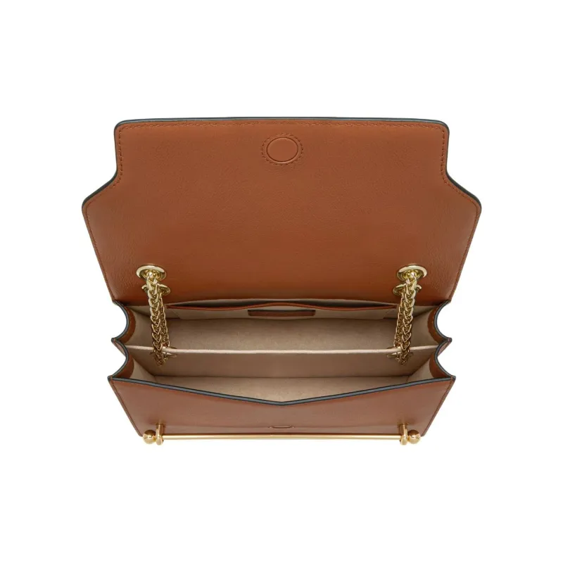 Strathberry Smooth Calf Leather Crossbody Bag, Shoulder Bag Women's Brown-3