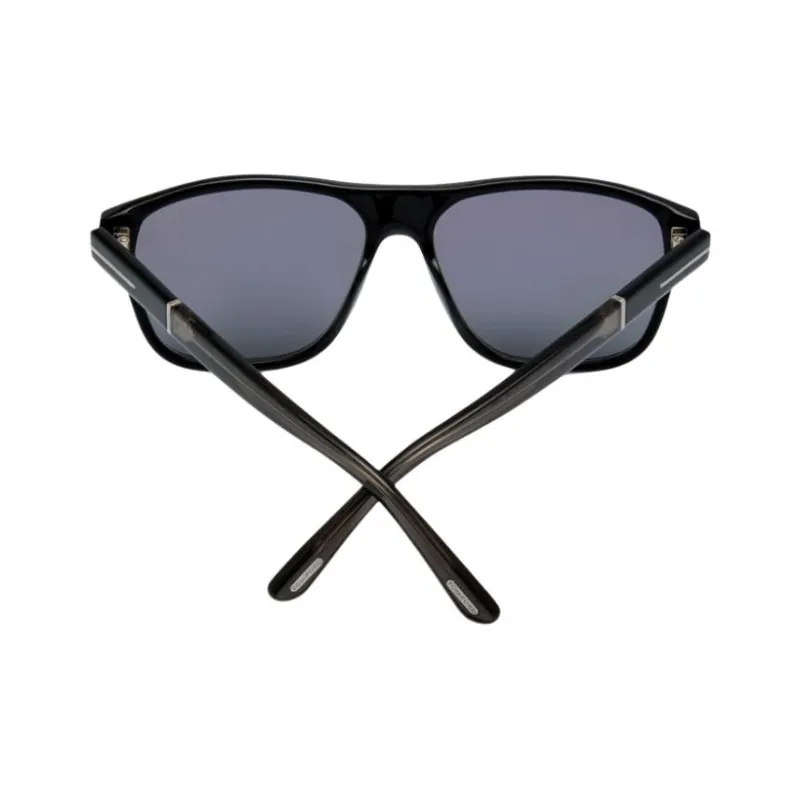 TOM FORD Acetate Square Sunglasses Men's Black-3