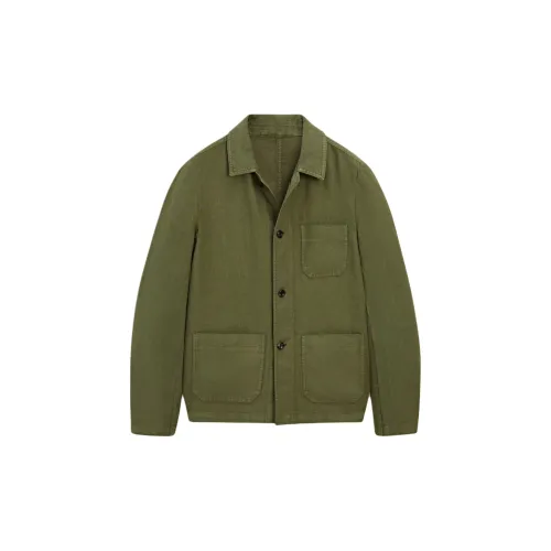 Massimo Dutti Jackets Men Green