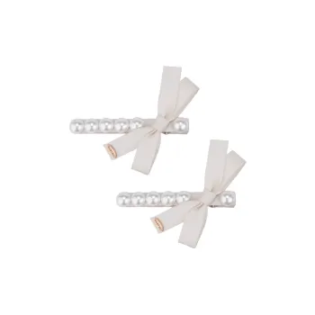 BABYBEI Side Clip Bangs Clip Bowknot Elegance Minimalist Style Handmade Hair Accessories Women's
