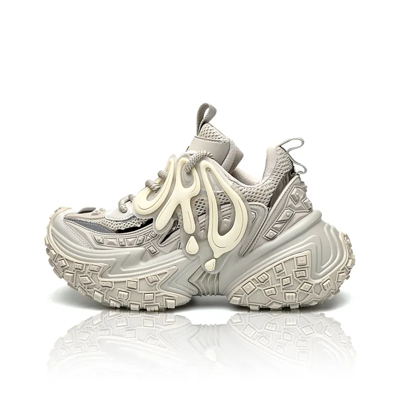 ORD Chunky Sneakers Unisex Low Top Beige-0