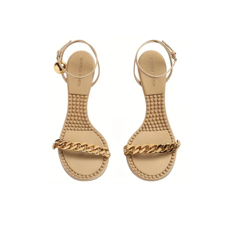 Bottega Veneta Dot One Strap Sandals Women's Sucrose-3