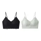 B Set-Lace Floral-Green+Black (2 Pcs)